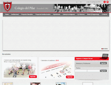 Tablet Screenshot of colegiodelpilar.edu.ar